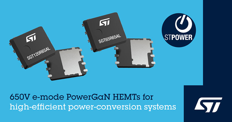 STMicroelectronics begins volume production of PowerGaN devices
